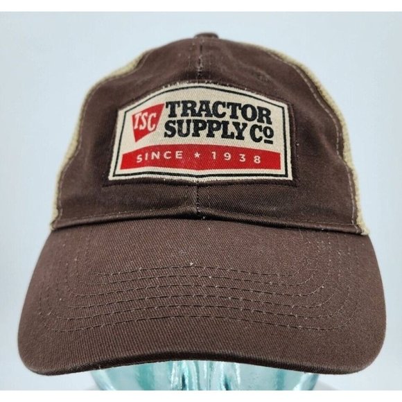 Lot of 2x Tractor Supply Co Adjustable Hat Mesh Strap / Snap Back Baseball Cap - Picture 2 of 16